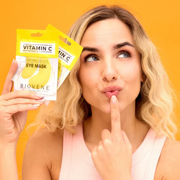 Vitamin C eye mask with grapefruit and hyaluronic acid for a fresh look 1 pair