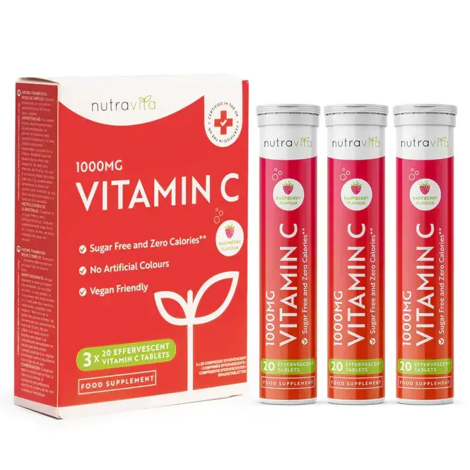 Vitamin C 1000 mg 60 soluble tablets (3x20) Nutravita