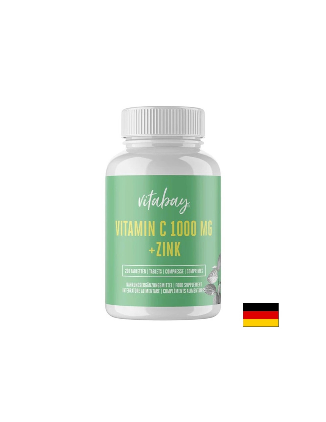 Immunitéit - Vitamin c 1000 mg + Zinc, 200 Pëllen