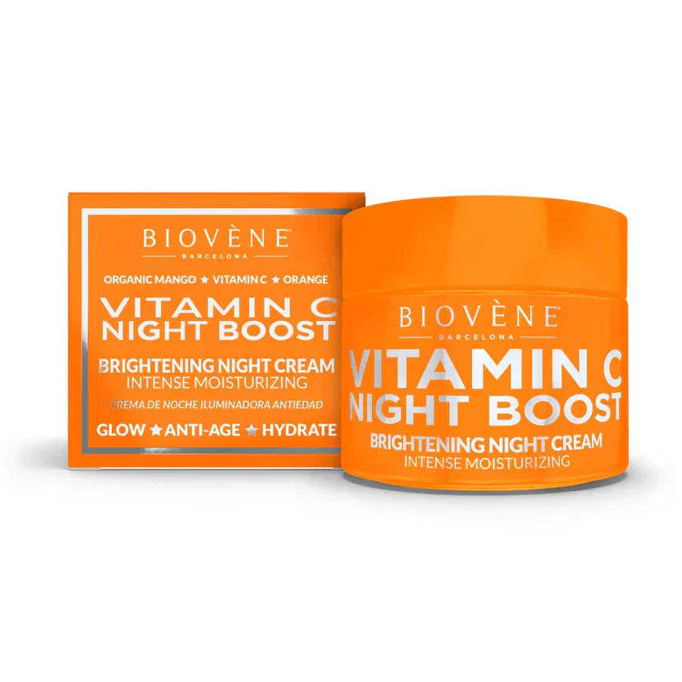 Vitamin C night booster cream with anti-aging effect for renewal 50 ml