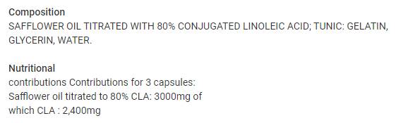 CLA 2400 - 120 Cápsulas de gel