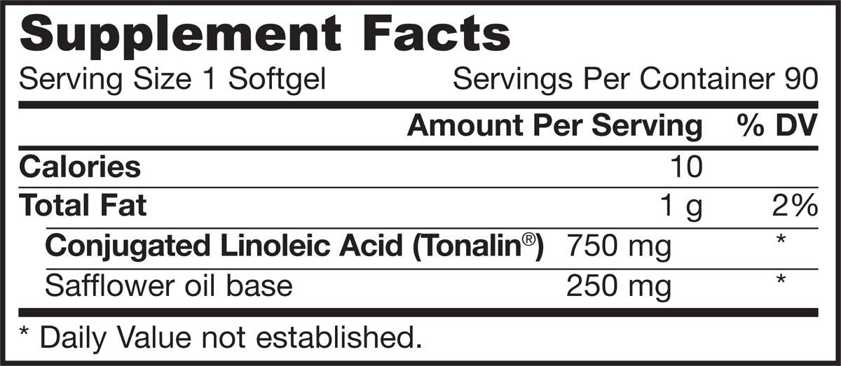 CLA 750 mg 90 cápsulas de gel