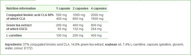 CLA, Green Tea plus L-Carnitine | Sport Edition - 60 capsules