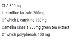 CLA + L-Carnitine + Green Tea - 120 capsules