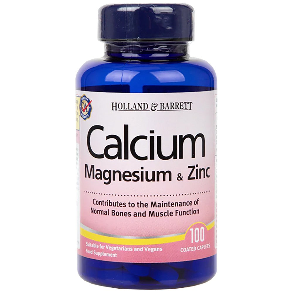 Calcium Magnesium & Zinc - 100 Tablets