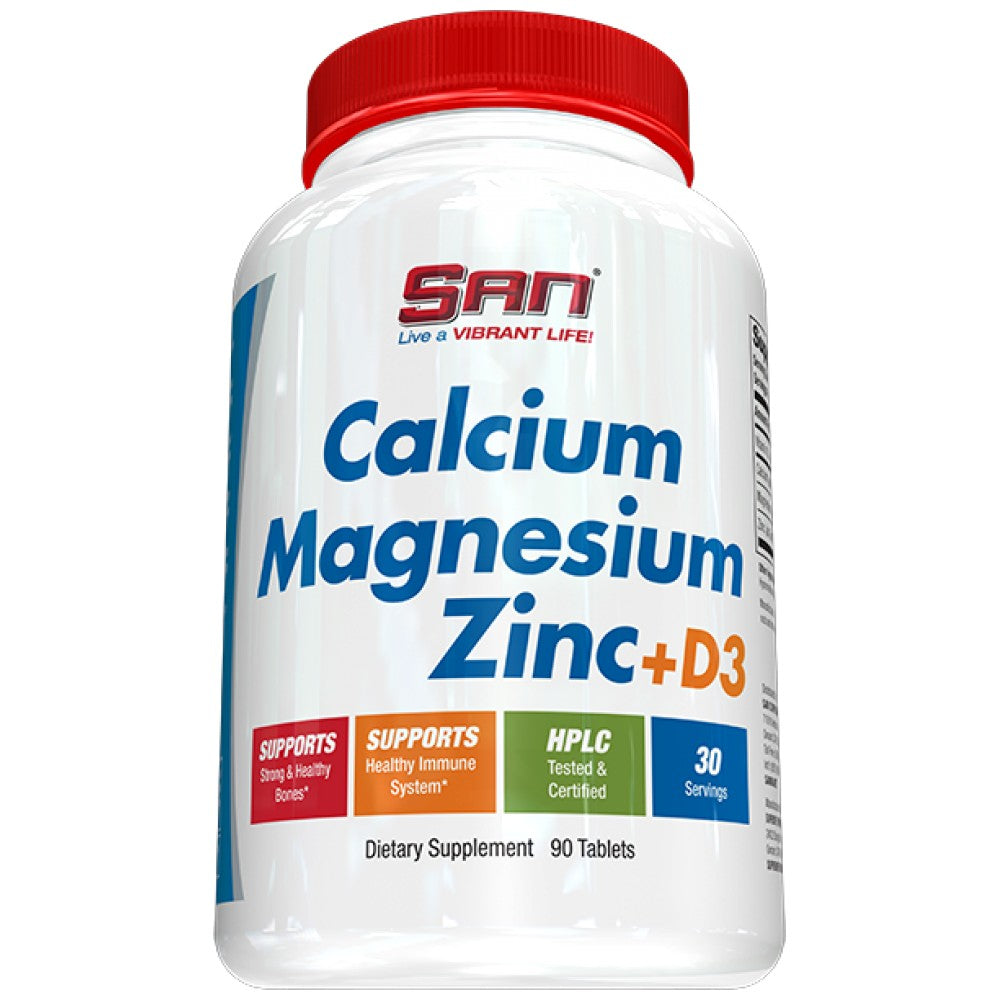 Calcio magnesio zinc + d3 - 90 tabletas