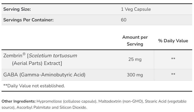 Roueg a fokusséiert mat Zambrin® & Gaba - 60 Kapselen