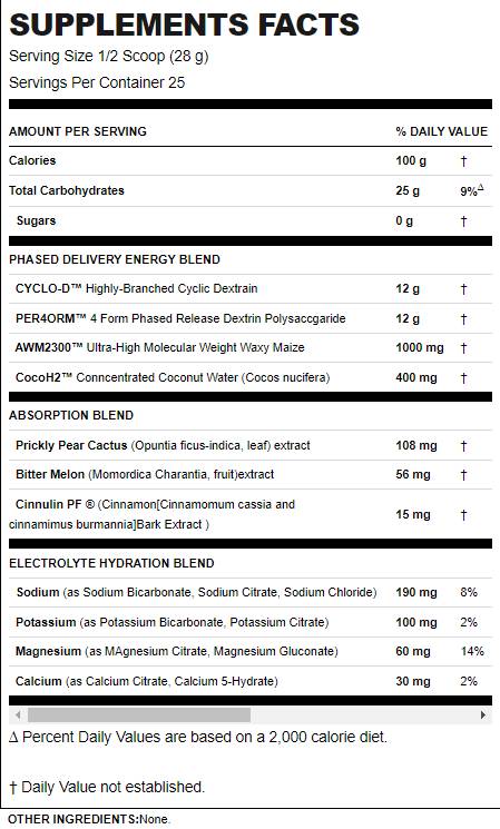 Carbion+ | Napój nawodnienia elektrolitu z cykliczną dekstryną - 725 gramów