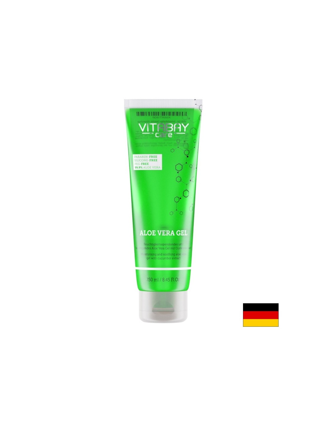 Care Aloe Vera Gel - Aloe vera gel 99.9% with cucumber extract, 250 ml Vitabay