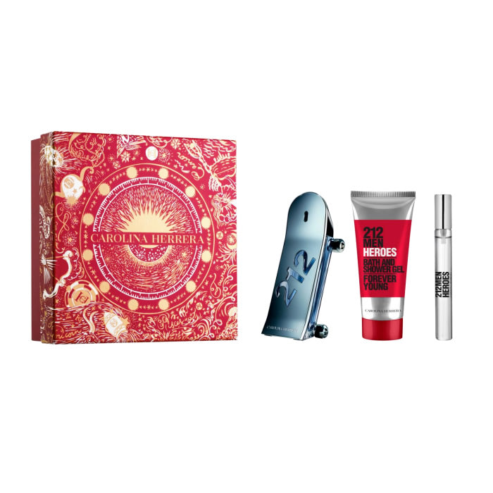 <tc>CAROLINA HERRERA</tc> 212 Heroes toaletní voda s rozprašovačem 90ml Sada 3 kusů