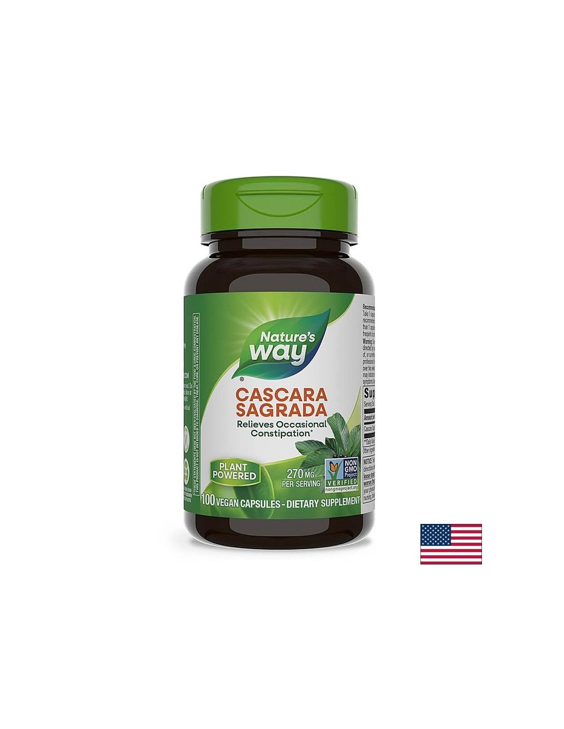 Cascara Sagrada 425 mg - 100 kapsulių
