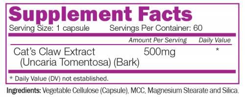 Cat`s klauw 60 capsules