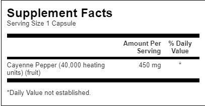 Cayenne 450 mg - 300 kapsulių