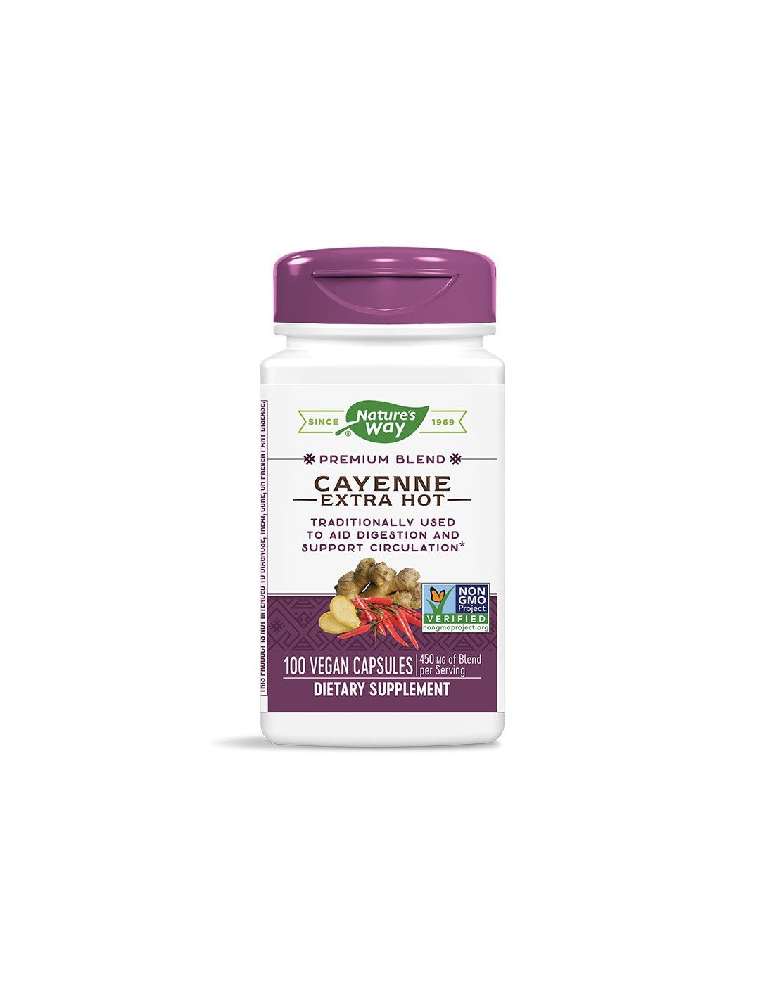 Cayenne Extra Hot 450 mg - 100 capsules