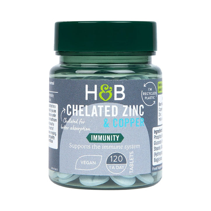 Chelated Zinc & Copper 15mg - 120 Tablets