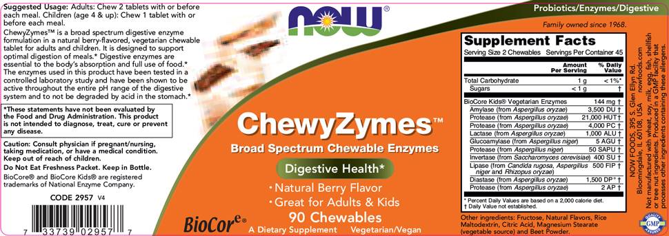 ChewyZymes - 90 Chewable Tablets