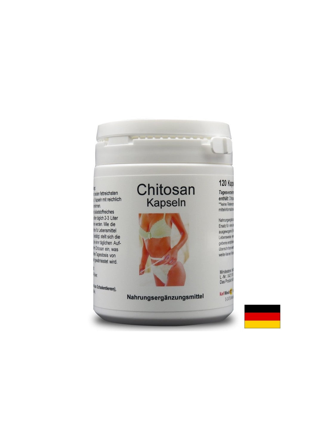 Chitosan - For maintenance of normal body weight, 120 capsules Karl Minck