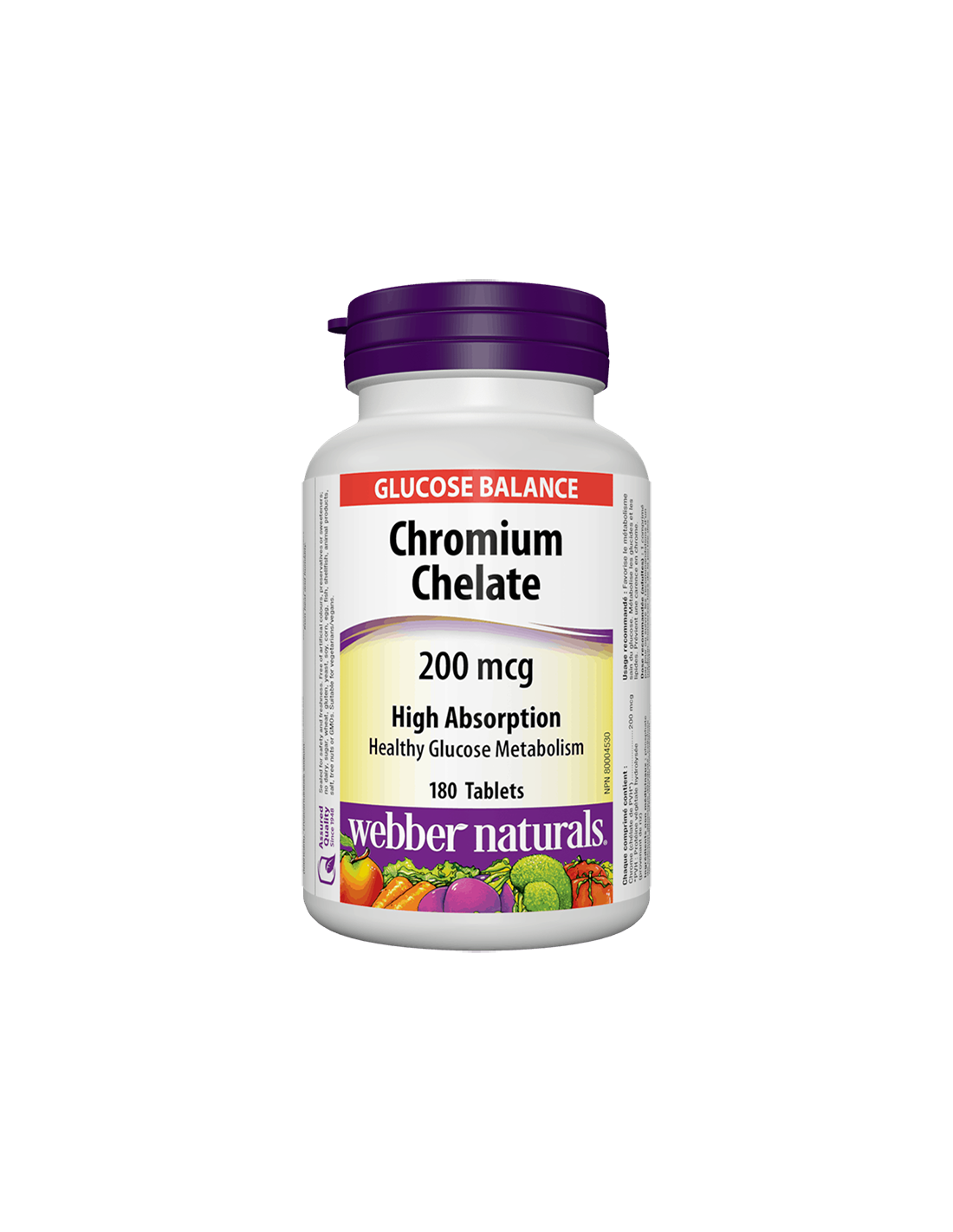 Chromo chelatas/ chromas (chelatas) 200 mcg x 180 tabletės