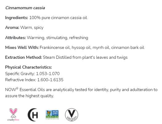 Cinnamon Cassia Oil | 100% puro Cassia Cassia - 10 ml