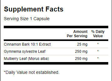Cinnamon Gymnema Mulberry Complex 525 mg - 120 cápsulas