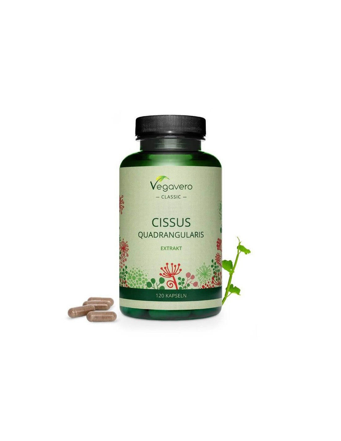 Cissus Quadrangularis, 120 kapslí, 100% Vegan <tc>Vegavero</tc>