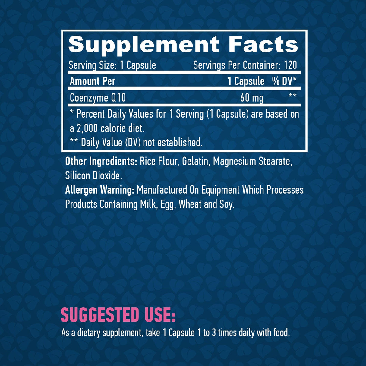 Co-Q10 60mg./120 tapas.