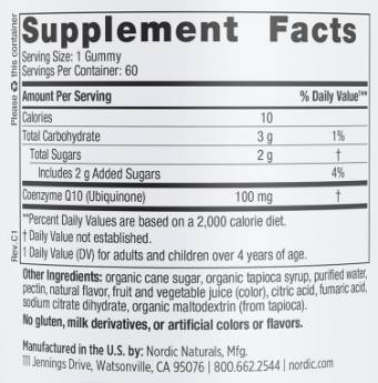 COQ10 Gummy 100 mg - 60 gumzy