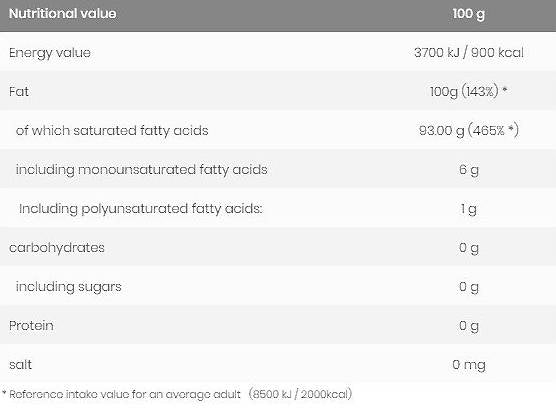 Aceite de coco - 900 gramos
