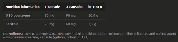 Coenzyme Q10 30 capsules