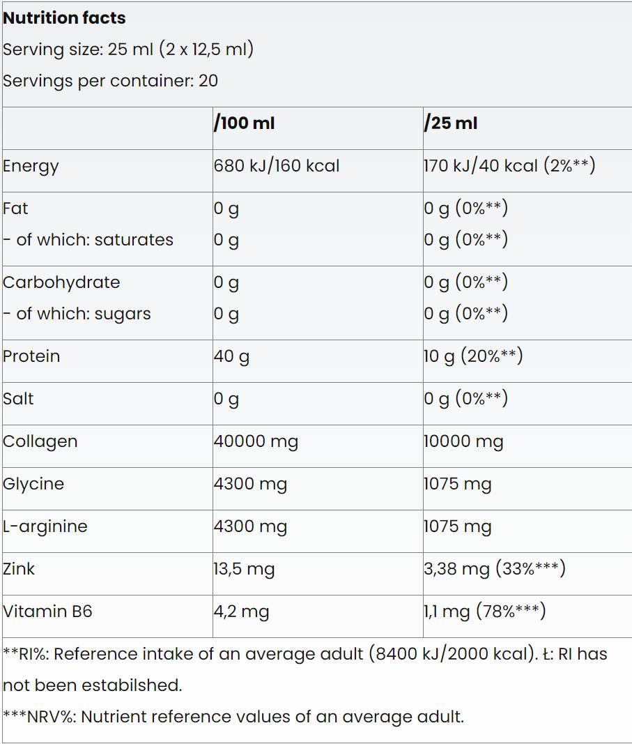 Collagen Liquid 10,000 | Sugar Free - 500 ml