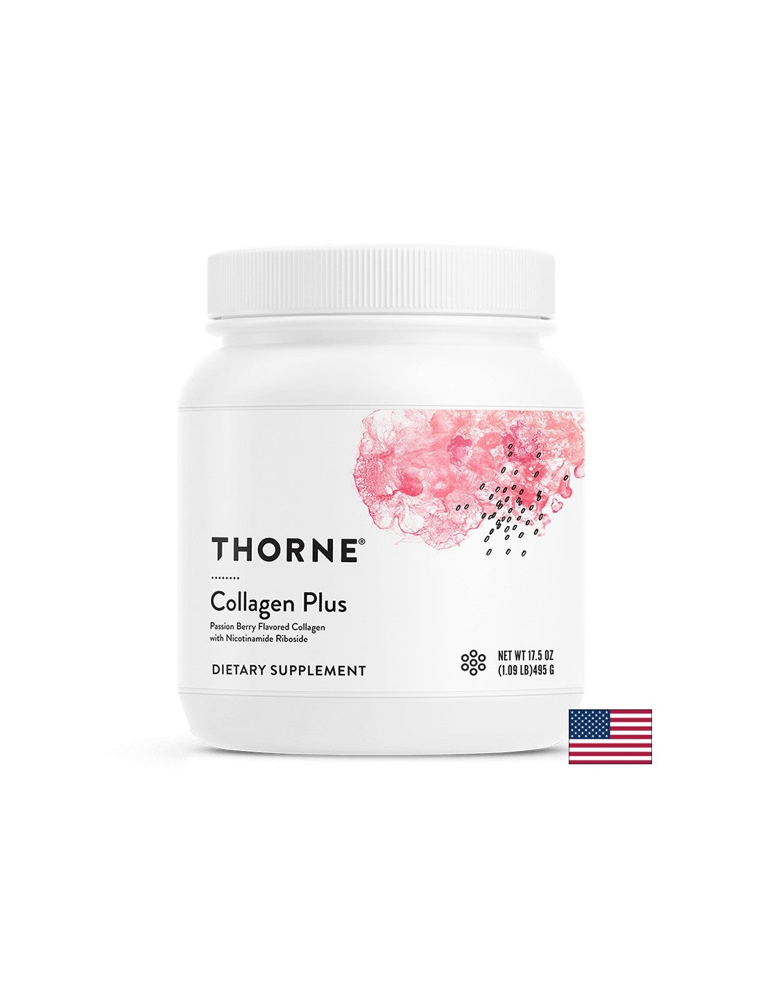 Hair, skin, nails - Collagen Plus, 495 g powder with passion fruit aroma