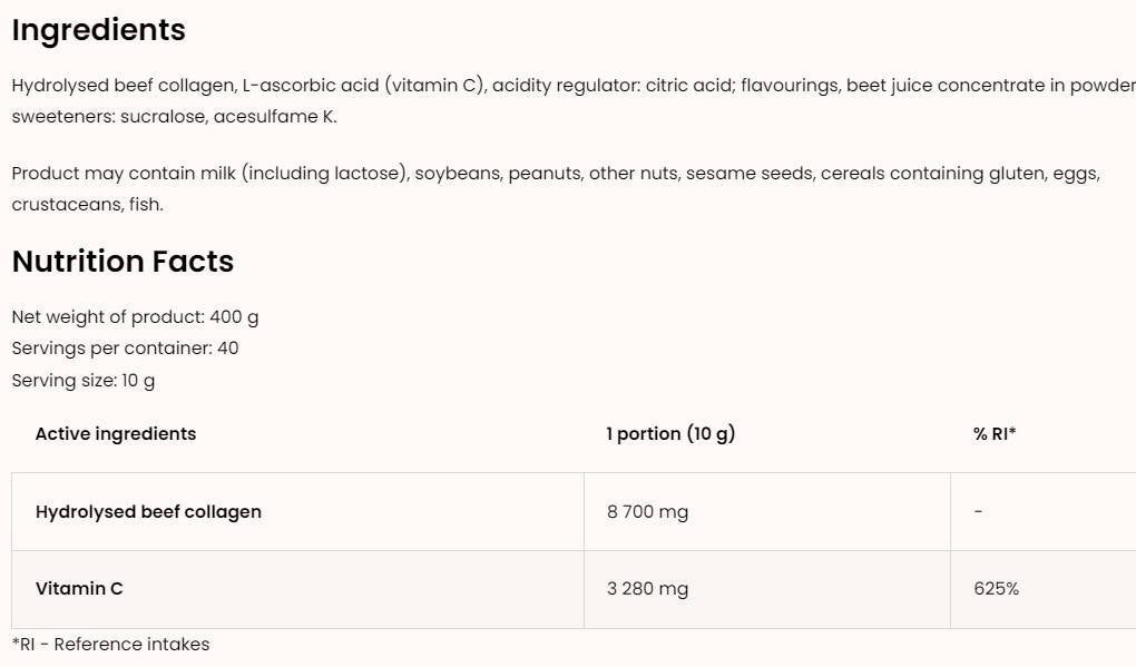 Collagen + Vitamin C Powder | Miami Vibes Limited Edition 400 grams