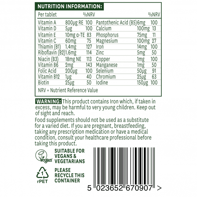 Complete Multi-Vitamins & Minerals - 90 tablets