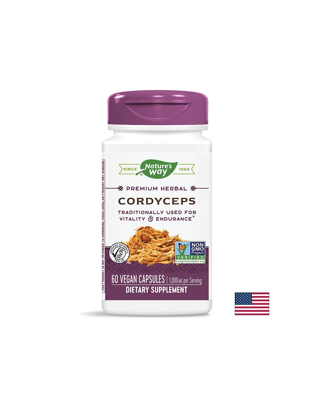 Cordyceps 500 mg - 60 cápsulas