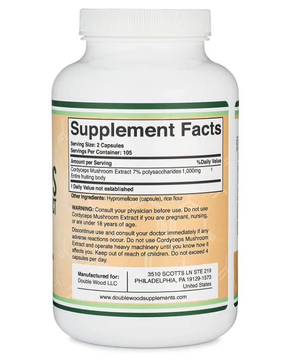 Cordycourse Champignon Extrakt 1000 mg - 210 Kapselen