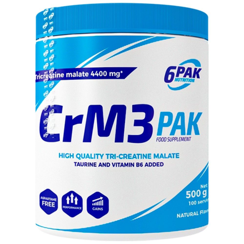 CRM3 PAK (tri -Creatine Malate + Taurine) - 500 gramů