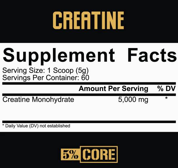 Creatine Monohydrate Powder | Core Series - 300 grams