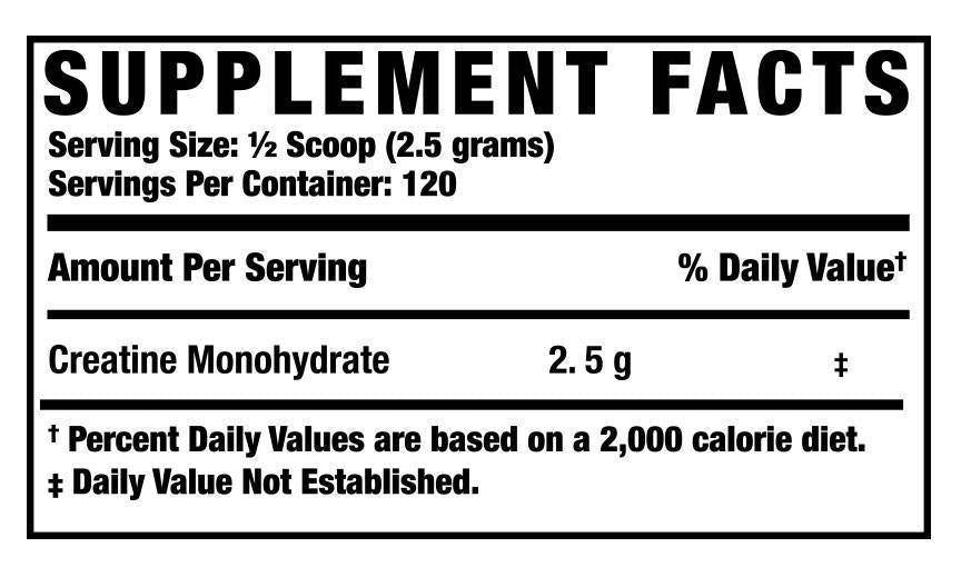 Creatina monohidratada XS - 300 gramas