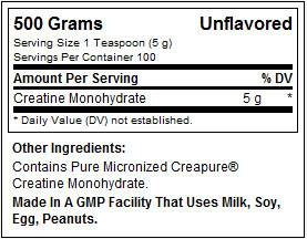 Creatine Pulver - 120 Gramm