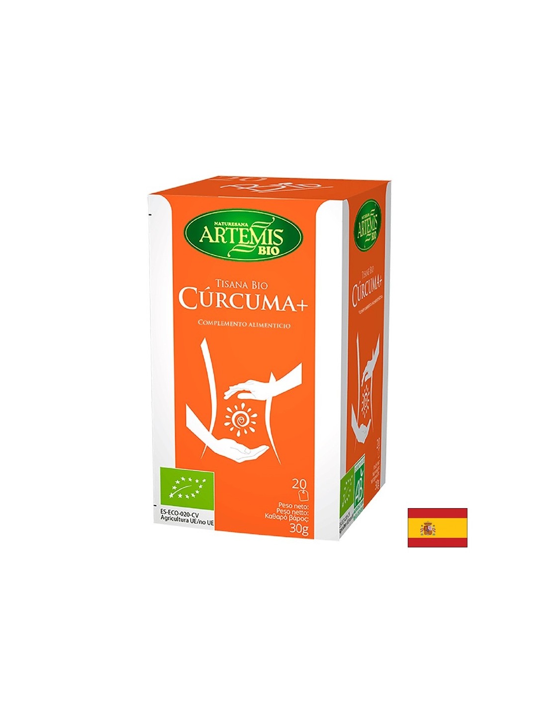 Curcuma +, bio/ kurkuma + zázvor, lékořice a černý pepř, 20 filtračních sáčků