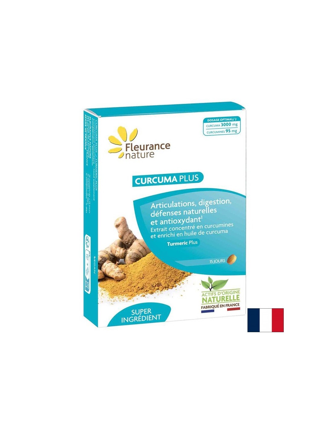 For inflammation and pain - Turmeric - Curcuma Plus, 100 mg x 15 tablets