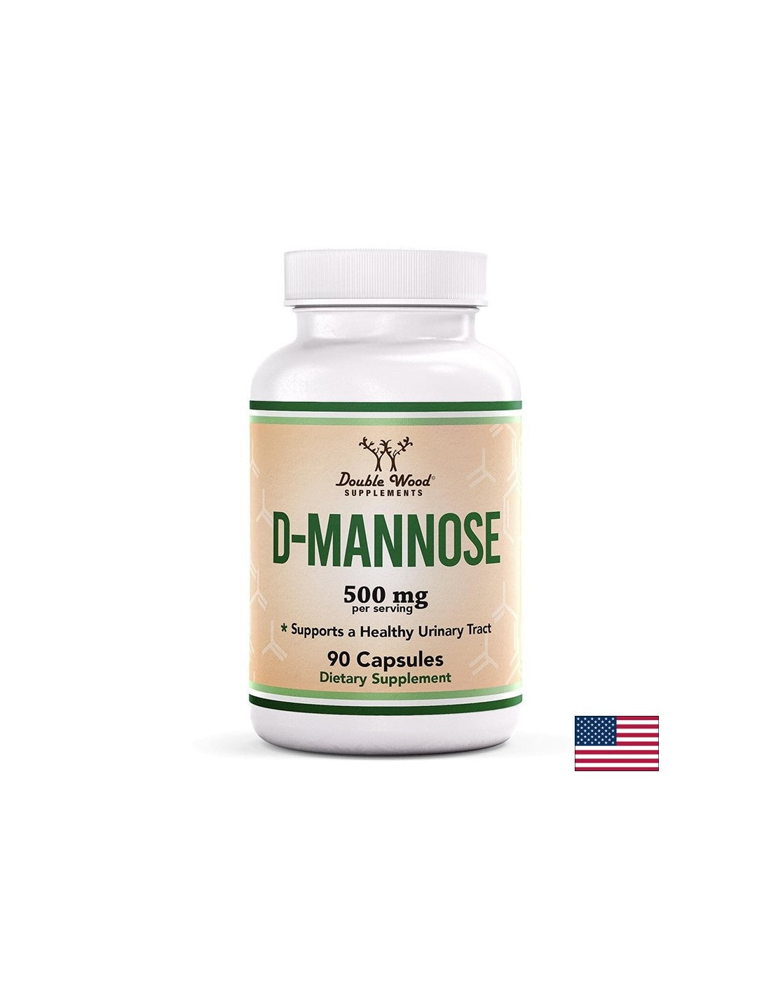 Urinary health - D-Mannose, 500 mg x 90 capsules