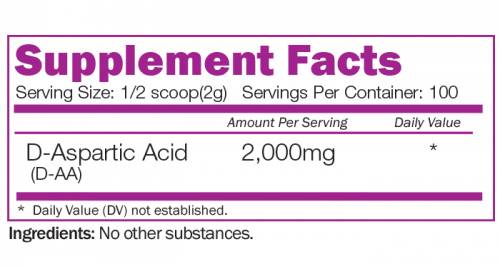 D-Aspartic Acid Powder 200 grams