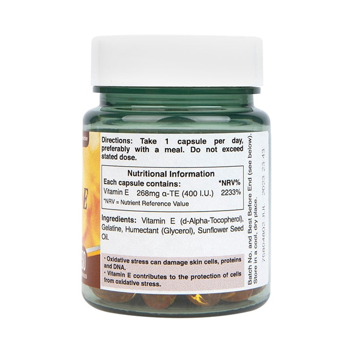Vitamin E (Vitamin E) Natural 400 IU 30 tobolek Holland & Barrett