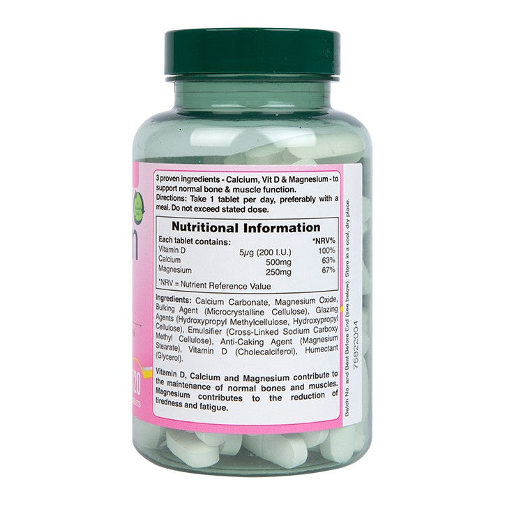Vápenatý hořčík s tablety vitamínu D3 - 120