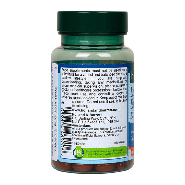 Lactase enzymes (Super Lactase Enzyme) 125mg 60 capsules HOLLAND & BARRETT