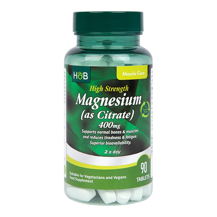 High Strength Magnesium Citrate 400 mg - 90 Tablets