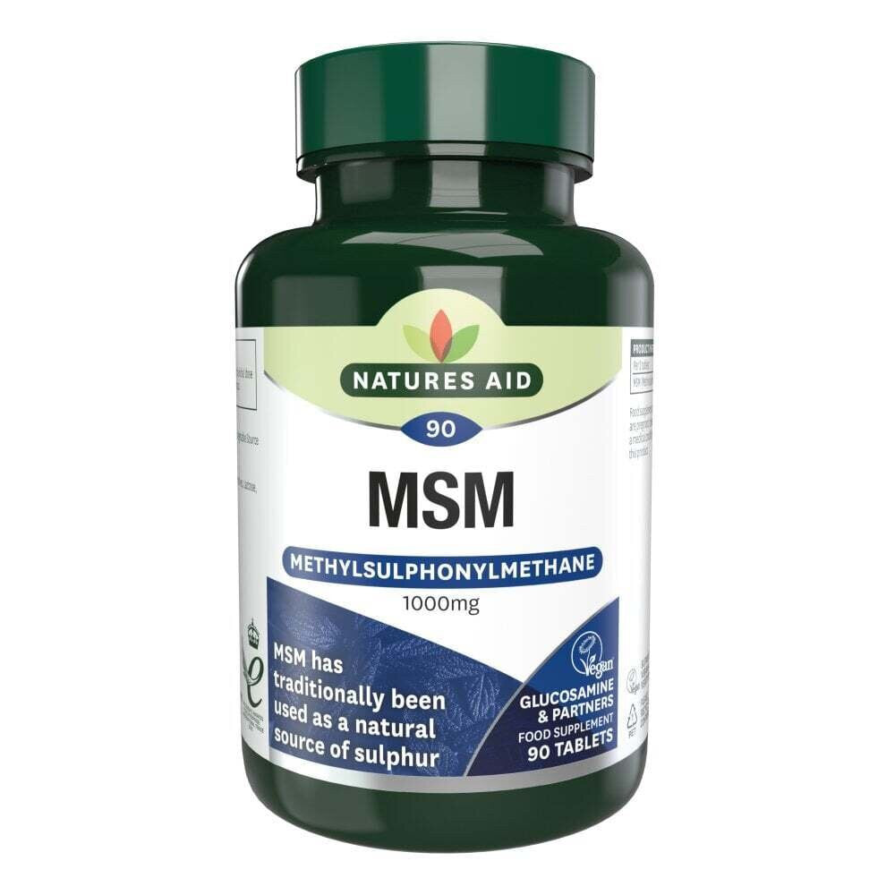 MSM metylosulfonylometanu (METYLSULFONYLOMETANA MSM) 1000 mg 90 tabletek Natureaid