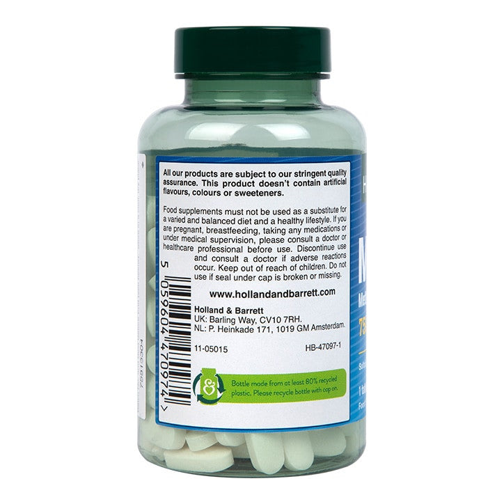 MSM/metilsulfonilmetano 750 mg - 120 tabletas