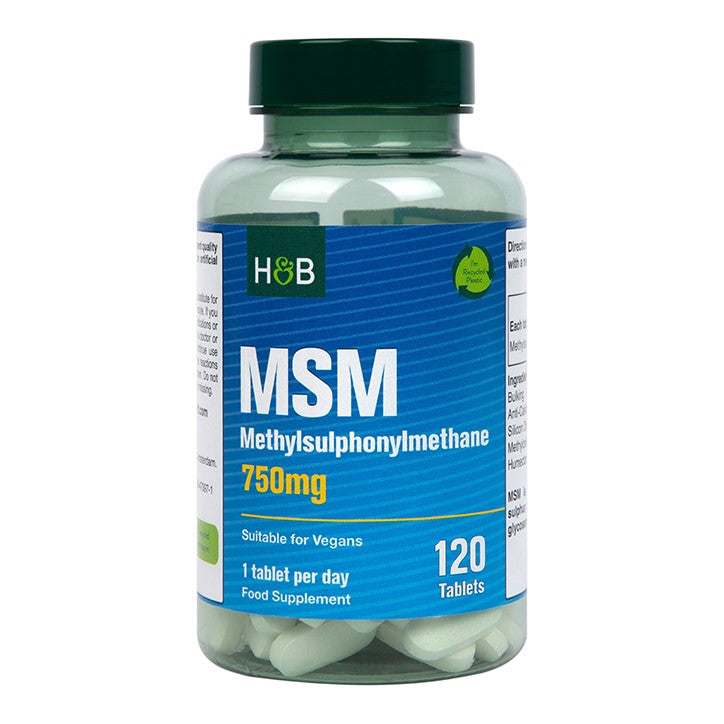 MSM/metilsulfonilmetano 750 mg - 120 tabletas